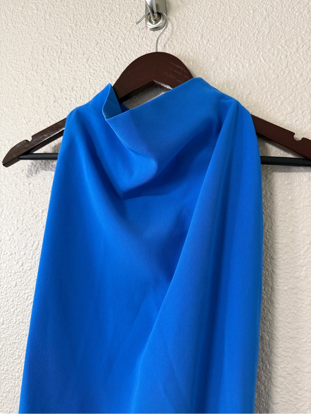 NWOT Proenza Schouler Faye Backless Gown Blue Cowl Neck Maxi Dress 10 Wedding - Picture 3 of 8